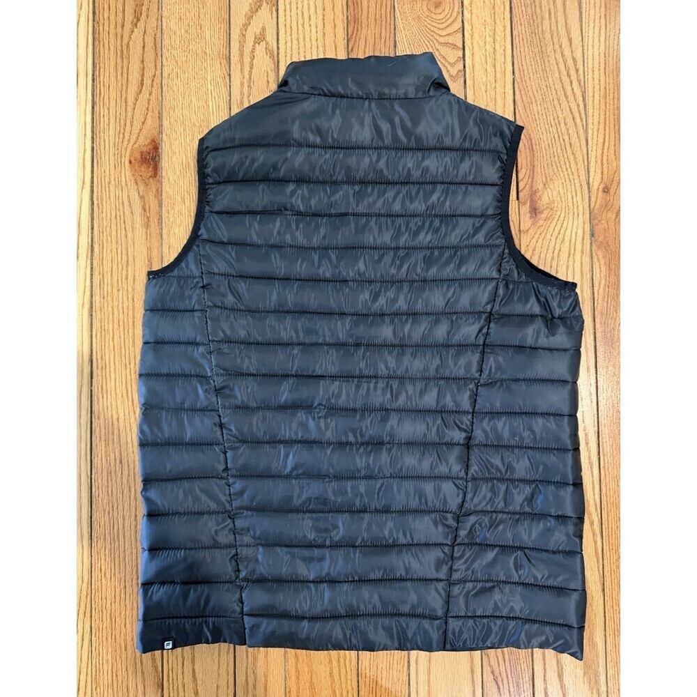 Fabletics Women’s Puffer Vest Medium Black Zip Lightweight Athletic - Picture 2 of 9